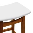 Ver imagem 5 de Banco Médio Confort Madeira Maciça Assento Anatômico Estofado Corano