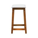 Ver imagem 4 de Banco Médio Confort Madeira Maciça Assento Anatômico Estofado Corano