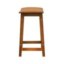 Ver imagem 4 de Banco Médio Confort Madeira Maciça Assento Anatômico Estofado Corano