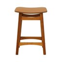 Ver imagem 3 de Banco Médio Confort Madeira Maciça Assento Anatômico Estofado Corano