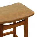 Ver imagem 5 de Banco Médio Confort Madeira Maciça Assento Anatômico Estofado Corano