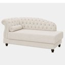 Ver imagem 1 de Chaise 160cm Esquerdo Pomme Bouclé Off White - Sallar Home