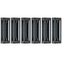 Ver imagem 1 de Kit 6 Arandelas Pretas Prime 13x8x40cm 2 Lâmpadas E27 Dital Luminárias Externas Internas