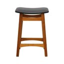 Ver imagem 3 de Banco Médio Confort Madeira Maciça Assento Anatômico Estofado Corano