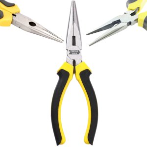 Alicate de Bico 6" Meia Cana Profissional Cabo Emborrachado | Fertak
