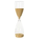 Ver imagem 1 de Ampulheta Vidro 10 Minutos 19cm Bege Transparente Florarte Flor Arte