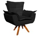 Ver imagem 1 de Kit 01 Namoradeira e 02 Poltronas Opala Suede Preto