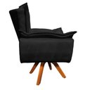 Ver imagem 4 de Kit 01 Namoradeira e 02 Poltronas Opala Suede Preto