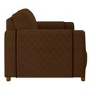 Ver imagem 7 de Kit 2 Poltronas Decorativas Pés Madeira Maceió Veludo Marrom - Gran Belo