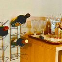 Ver imagem 4 de Conjunto Portas Taças 42cm e Suporte Adega de Parede para Garrafa de Vinho Duler Cromado