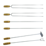 Jogo De Espeto Churrasco 60 Cm 2 Duplos 2 Simples - 1
