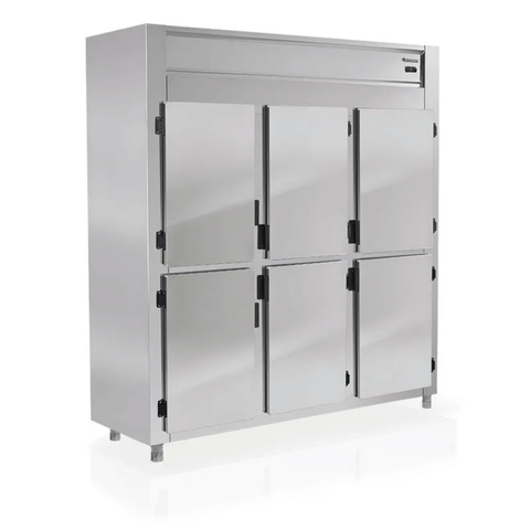 Geladeira Comercial 6 Portas Inox 220V - Gelopar Grep-6P/Ai