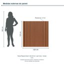 Ver imagem 3 de Painel Ripado Smart 120x120 cm (sem Furo) Incolar Cedro
