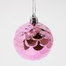 Kit 24 Bolas Árvore de Natal Decoração Brilhante Rosa 55mm - 2