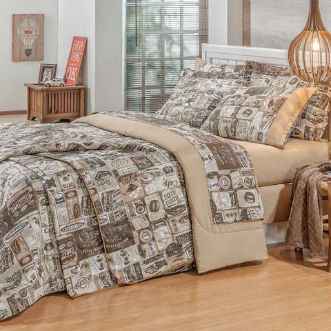 Jogo de Cama Malbec Casal Queen 4 Peças - Bordados Ricardo 3018