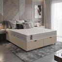 Ver imagem 3 de Cama Box Baú King + Colchão Molas Ensacadas - Airtech Nero (193x203x60) - Hellen