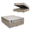 Ver imagem 2 de Cama Box Baú King + Colchão Molas Ensacadas - Airtech Nero (193x203x60) - Hellen