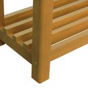 Ver imagem 6 de Banco Sapateira Viena Madeira Maciça Assento Estofado Linho