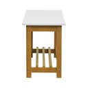 Ver imagem 4 de Banco Sapateira Viena Madeira Maciça Assento Madeira