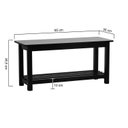 Ver imagem 2 de Banco Sapateira Viena Madeira Maciça Assento Madeira