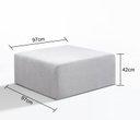 Ver imagem 3 de Puff Modular Decorativo Tetris Boucle Via Encanto:Boucle Cinza