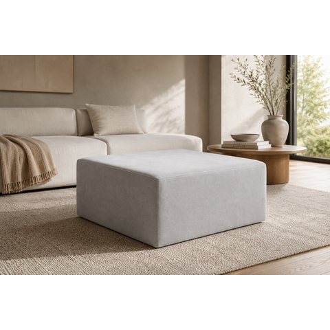 Puff Modular Decorativo Tetris Boucle Via Encanto:Boucle Cinza