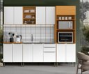 Ver imagem 3 de Cozinha Modulada 5 Peças Luana 260cm - Cinamomo/branco Aramóveis