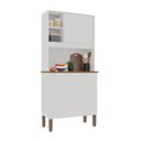 Ver imagem 1 de Cozinha Compacta Sallêto Lia 3 Portas e 1 Gaveta - Branco