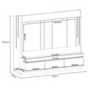 Ver imagem 3 de Estante Home Theater Montane Off White Cinamomo e Aparador Infinity e Kit Mesa de Centro Sky Off Whi