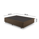 Ver imagem 2 de Cama Box Baú Viúva 120x203x42 Cm Linho com Pistão a Gás