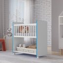 Ver imagem 1 de Mini Berço Infantil Multifuncional Nicho Organizador Aconchego Branco