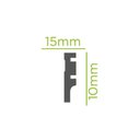 Ver imagem 3 de Rodapé Liso 10 cm Poliestireno 15mm 2,4 Metro Linear Branco Graddus