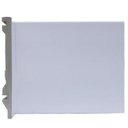 Ver imagem 1 de Rodapé Liso 15cm Poliestireno 15mm 2,40 Metro Linear Branco Graddus