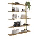 Ver imagem 4 de Estante para Livros 5 Prateleiras Gaia Espresso Móveis