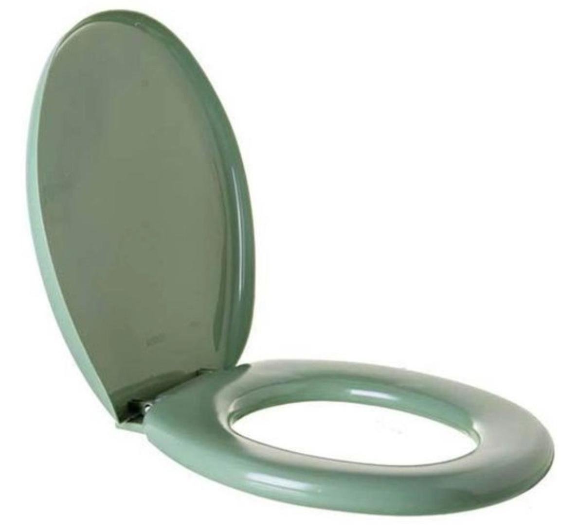 Assento Sanitário Oval Almofadado Tpk/as Verde Água Astra - 1