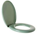 Ver imagem 1 de Assento Sanitário Oval Almofadado Tpk/as Verde Água Astra