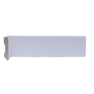 Rodapé de Poliestireno Slim 5cmX10mm Liso 2,4metro Linear