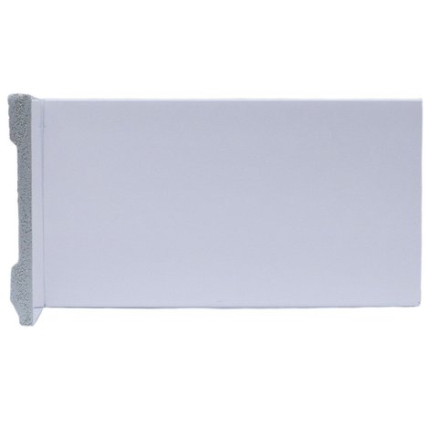 Rodapé Poliestireno Liso Branco 10cm x 10mm x 2,4m Slim Graddus