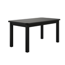 Ver imagem 2 de Conjunto Mesa de Madeira Maciça Preto 160x88+ 6 Cadeiras Sfa