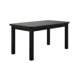 Conjunto Mesa de Madeira Maciça Preto 160x88+ 6 Cadeiras Sfa - 2