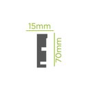 Ver imagem 4 de Guarnição de Poliestireno 7CMX15MM Liso 2,25 Metro Linear Branco Graddus