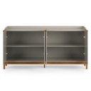 Ver imagem 4 de Aparador Buffet 4 Portas Pés em Madeira Maciça Off White