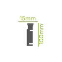 Ver imagem 4 de Guarnição de Poliestireno 10cmX15mm Frisado 2,25 Metro Linear