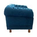 Ver imagem 4 de Poltrona Chesterfield Duque Para Sala, Tv, Estar, Recepção - Suede Azul Marinho