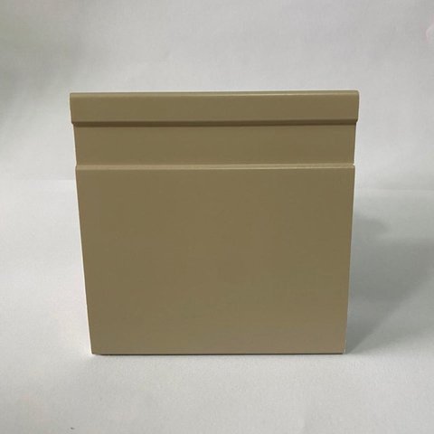 Rodapé de Poliestireno 10CMX15MM Frisado Color 2,4 Metro Linear Bege/Caqui Graddus