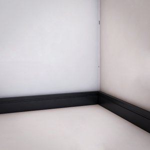 Rodapé de Poliestireno 7cm x 15mm Frisado  2,4 Metro Linear