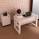 Ver imagem 6 de Conjunto Escritório Completo Com Mesa e Gaveteiro Volante Cor: Branco