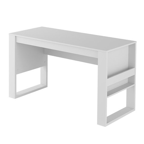 Conjunto Escritório Completo Com Mesa e Gaveteiro Volante Cor: Branco
