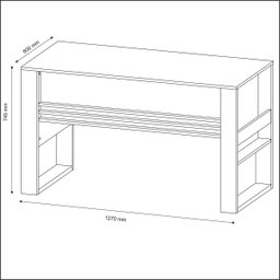 Conjunto Escritório Completo Com Mesa e Gaveteiro Volante Cor: Branco - 4 Conjunto Escritório Completo Com Mesa e Gaveteiro Volante Cor: Branco - 4