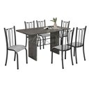 Ver imagem 2 de Conjunto Sala de Jantar 6 Lugares Mesa 140x75cm Tampo Granito